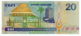 Fiji 20 Dollars - Elizabeth II, 1996 reverse