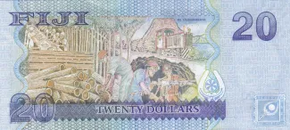 Fiji 20 Dollars - Elizabeth II, 2007 reverse