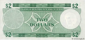 Fiji 2 Dollars - Elizabeth II, 1969-1971 reverse