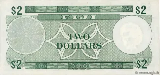 Fiji 2 Dollars - Elizabeth II, 1974 reverse