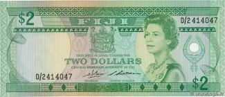 Fiji 2 Dollars - Elizabeth II, 1980-1983 obverse