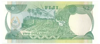 Fiji 2 Dollars - Elizabeth II, 1988-1995 reverse