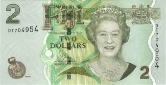 Fiji 2 Dollars - Elizabeth II, 2007-2011 obverse