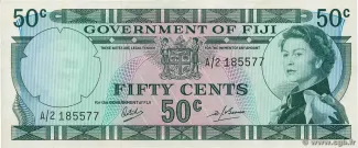 Fiji 50 Cents - Elizabeth II, 1969-1971 obverse