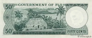 Fiji 50 Cents - Elizabeth II, 1969-1971 reverse