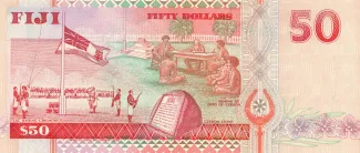 Fiji 50 Dollars - Elizabeth II, 1996-2000 reverse