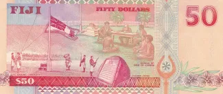 Fiji 50 Dollars - Elizabeth II, 2002 reverse