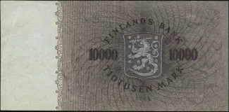 Finland 10.000 Markkaa, 1955 reverse