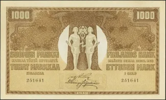 Finland 1.000 Markkaa, 1918 image