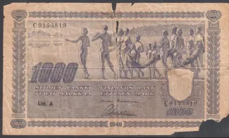 Finland 1.000 Markkaa,, 1945 image