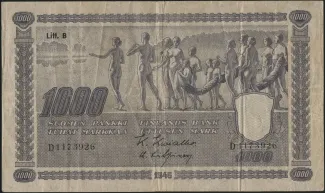 Finland 1.000 Markkaa,, 1945 image