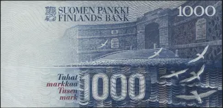 Finland 1.000 Markkaa,, 1986 reverse