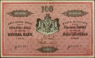 Finland 100 Markkaa, 1882 image