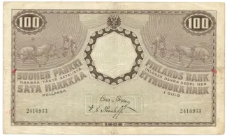 Finland 100 Markkaa, 1909 image