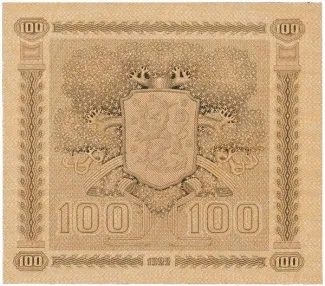 Finland 100 Markkaa,, 1922 reverse