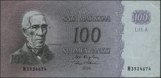 Finland 100 Markkaa, 1963 image