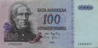 Finland 100 Markkaa, 1976 image