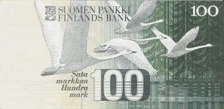Finland 100 Markkaa, 1986 reverse