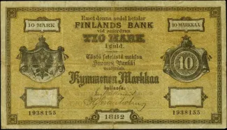 Finland 10 Markkaa, 1882 image