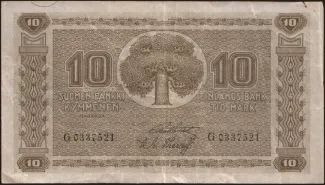 Finland 10 Markkaa, 1922 image