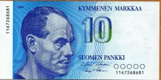Finland 10 Markkaa, 1986 image
