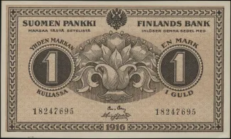 Finland 1 Markka, 1916 image