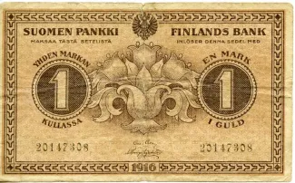 Finland 1 Markka, 1916 image