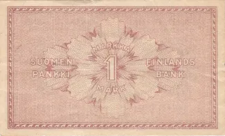 Finland 1 Markka, 1918 reverse