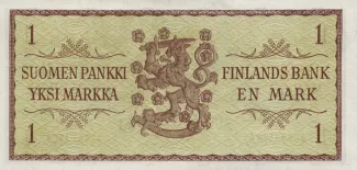Finland 1 Markka, 1963 reverse