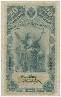 Finland 20 Markkaa, 1898 image