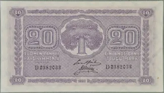 Finland 20 Markkaa, 1922 image