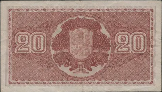 Finland 20 Markkaa,, 1922 reverse