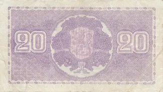 Finland 20 Markkaa,, 1939 reverse