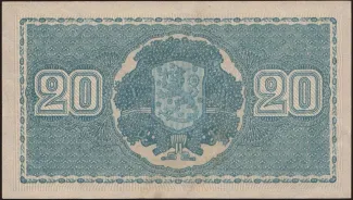 Finland 20 Markkaa,, 1945 reverse