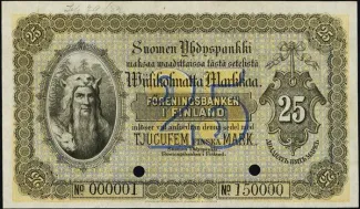 Finland 25 Markkaa, 1882 image