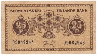 Finland 25 Pennia, 1918 image