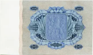 Finland 5.000 Markkaa, 1939 reverse