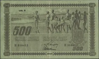 Finland 500 Markkaa,, 1922 image