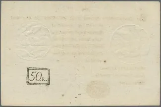 Finland 50 Kopecks, 1820 reverse