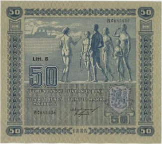 Finland 50 Markkaa,, 1922 image