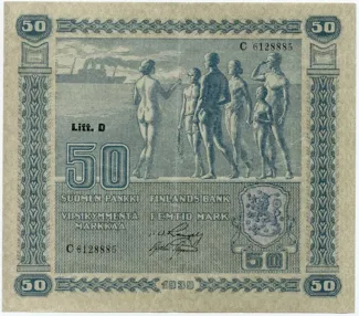 Finland 50 Markkaa,, 1939 image