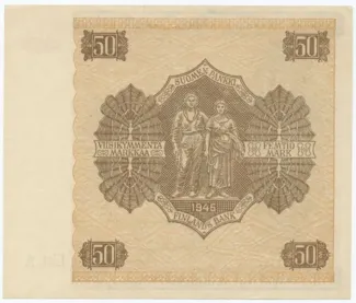 Finland 50 Markkaa,, 1945 reverse
