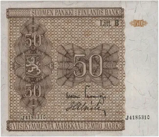 Finland 50 Markkaa,, 1945 image