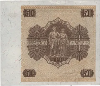 Finland 50 Markkaa,, 1945 reverse