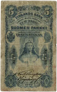 Finland 5 Markkaa, 1897 image