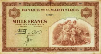 Martinique 1.000 Francs, 1942 image
