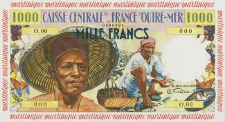 Martinique 1.000 Francs, 1960 image