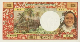 New Caledonia 1.000 Francs, 1983 image