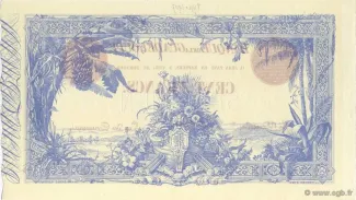 Guadeloupe 100 Francs, 1920-1925 reverse
