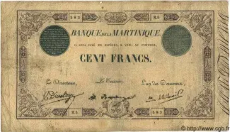 Martinique 100 Francs, 1922 image